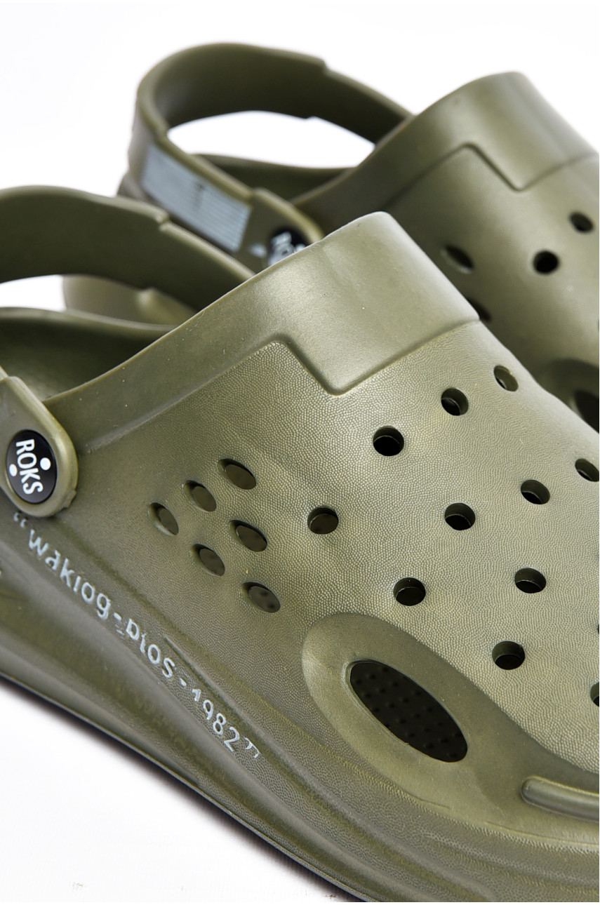 Крокси чоловічі темно-зеленого кольору 516 200785