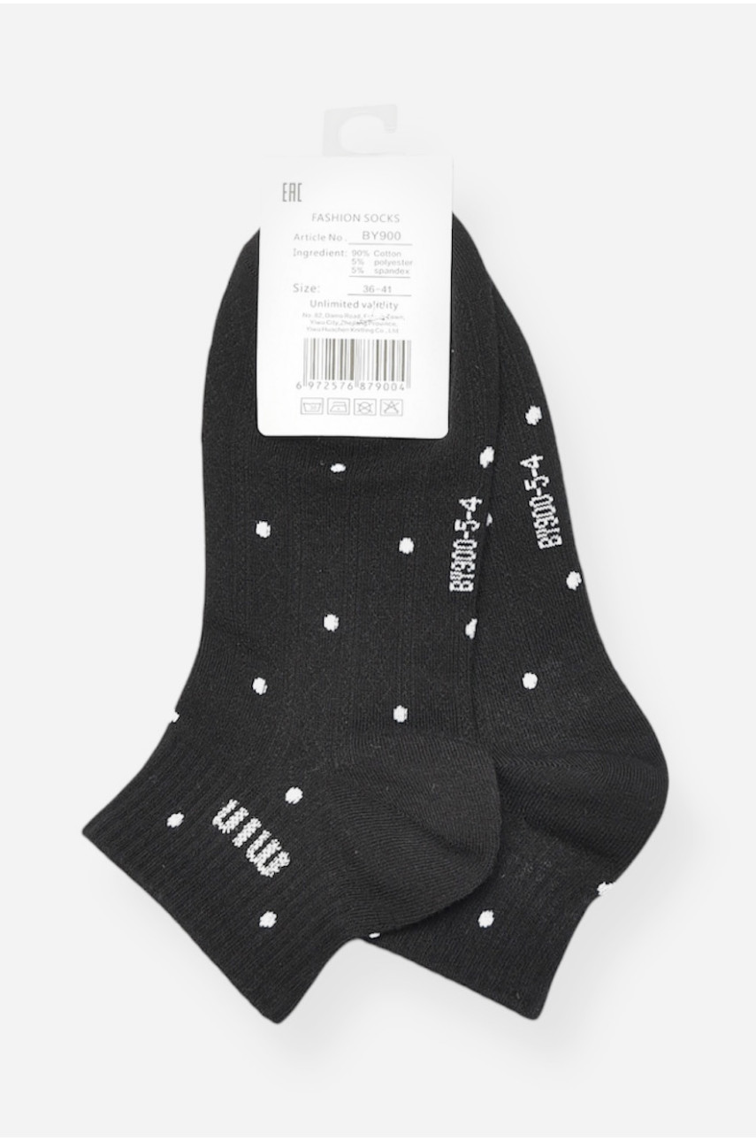 Носки женские демисезонные спортивные черного цвета BY900 200786 Носки женские демисезонные спортивные черного цвета BY900 200786