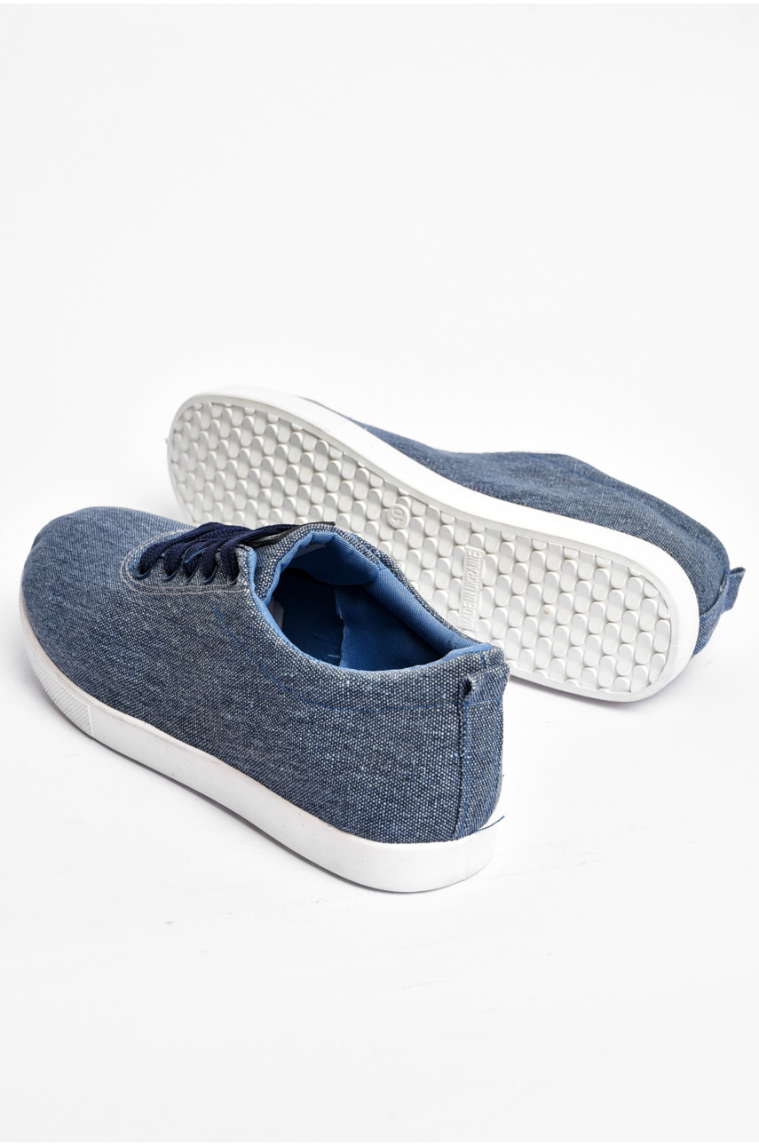 Кеди чоловічі темно-синього кольору на шнурівці 4R 200791 Кеди чоловічі темно-синього кольору на шнурівці 4R 200791