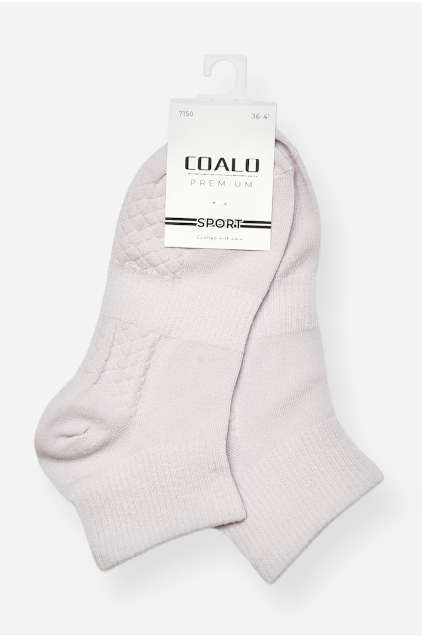 Носки женские демисезонные спортивные светло-сиреневого цвета 7150 200805