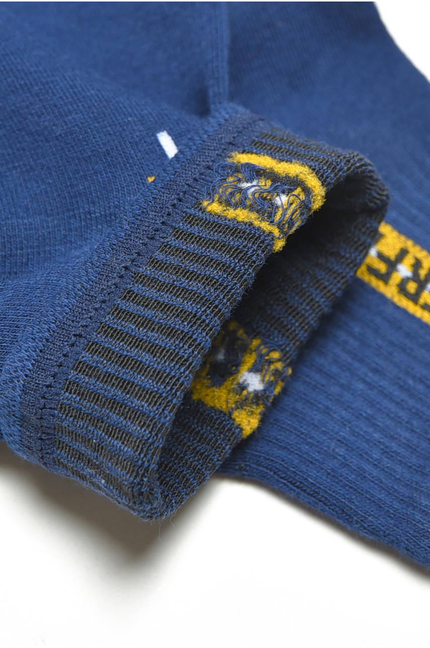 Носки женские демисезонные спортивные тёмно-синего цвета LA8806-2 200841