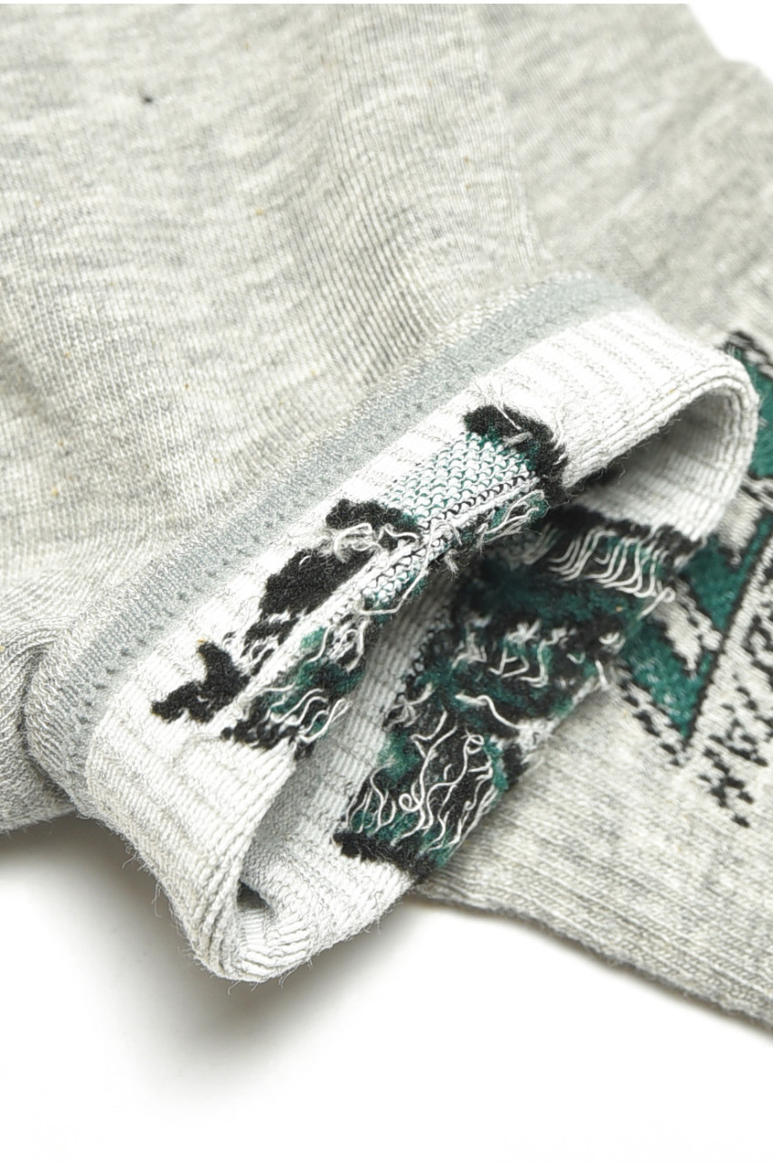 Носки женские демисезонные спортивные серого цвета LA8806-3 200844