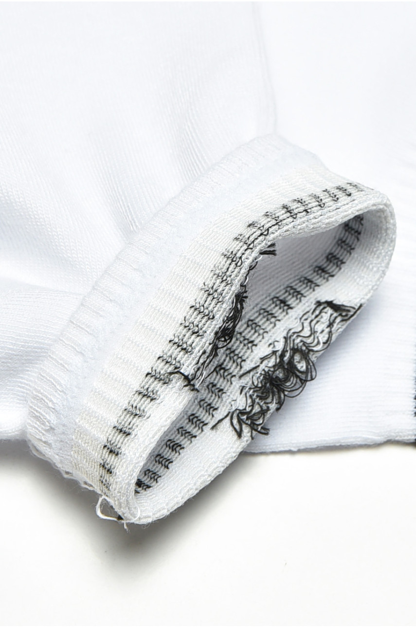 Носки мужские демисезонные спортивные белого цвета ZA-10 200859