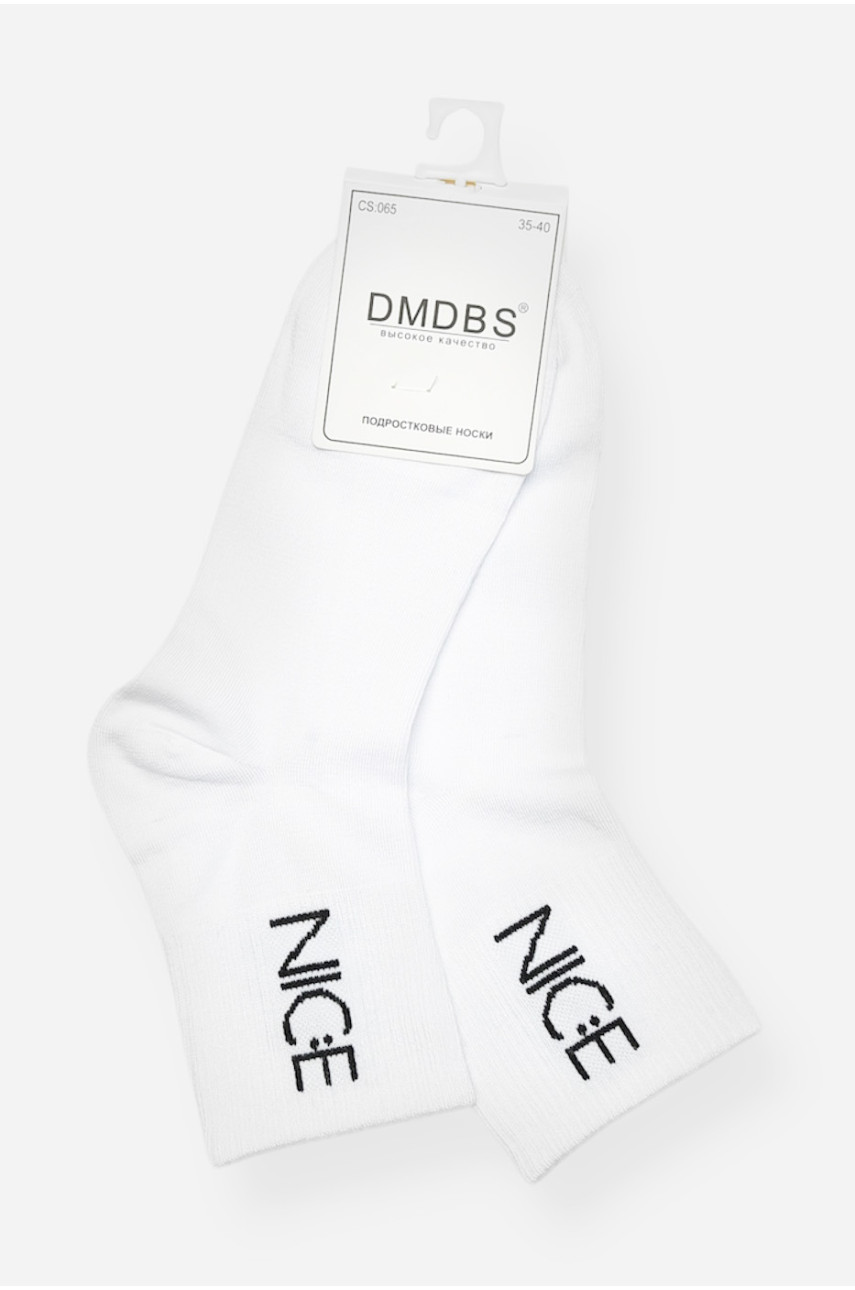 Шкарпетки підліток демісезонні білого кольору CS065 200872