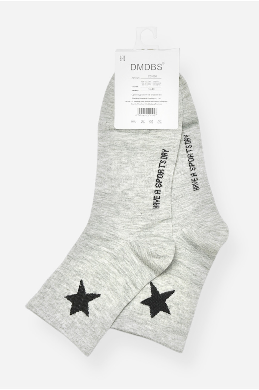 Шкарпетки підліток демісезонні сірого кольору CS066 200878