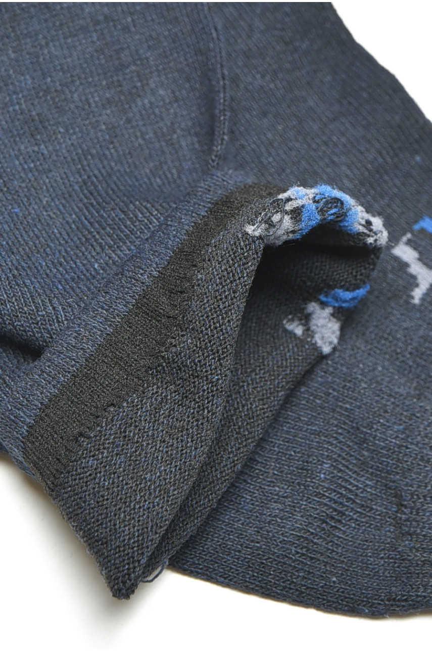 Носки мужские демисезонные спортивные темно-синего цвета F521 200895