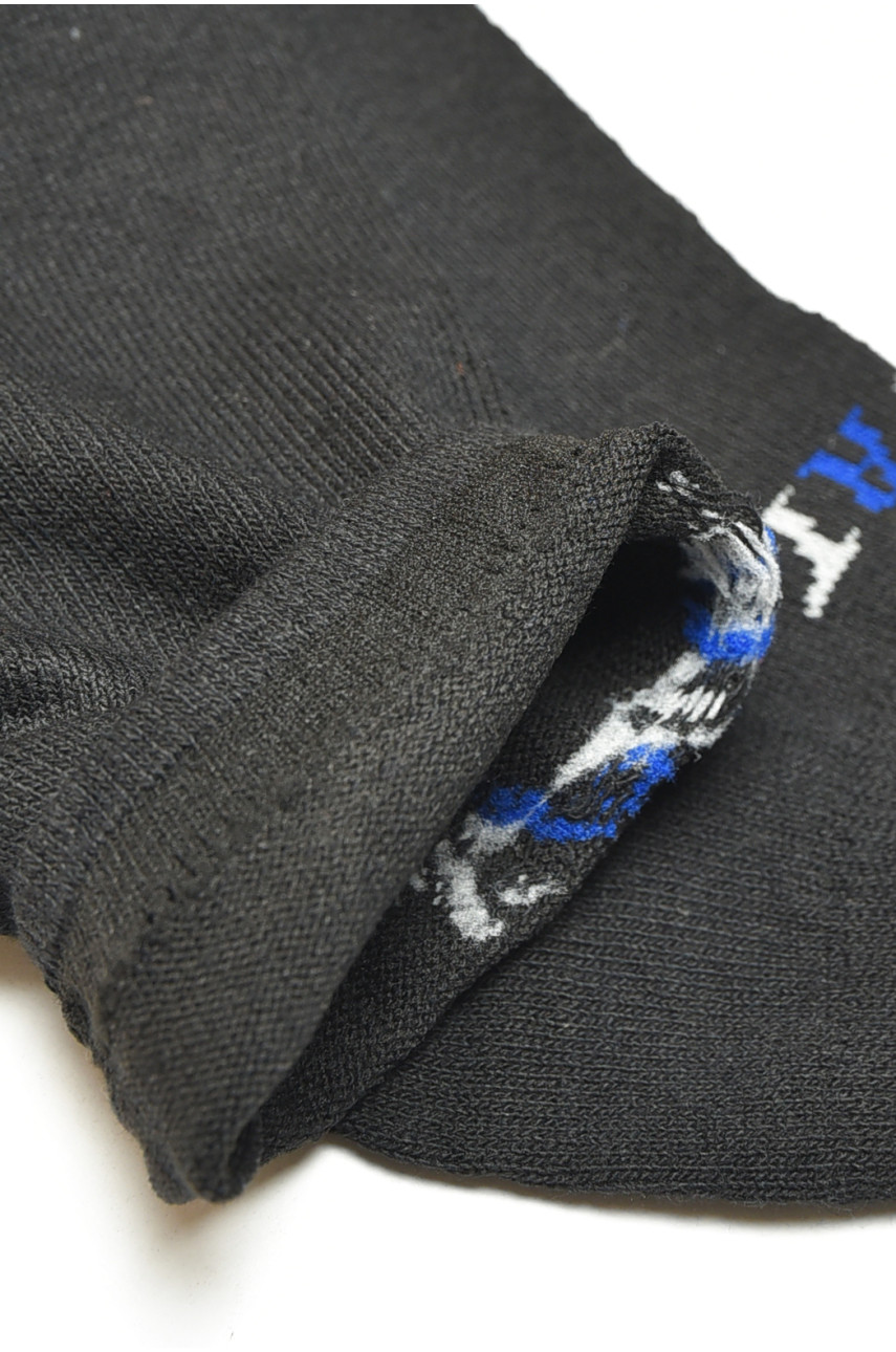 Носки мужские демисезонные спортивные черного цвета F521 200896 Носки мужские демисезонные спортивные черного цвета F521 200896