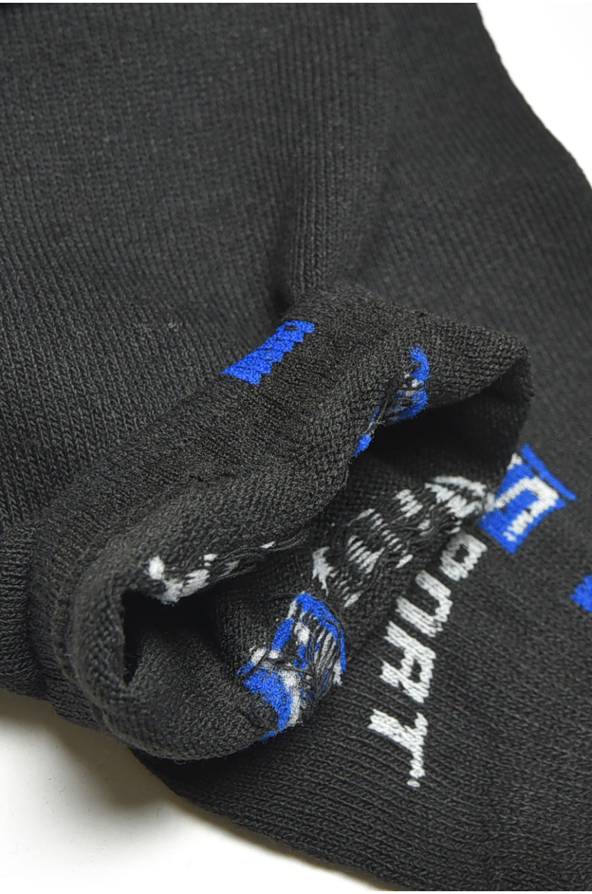 Носки мужские демисезонные спортивные черного цвета F521 200903 Носки мужские демисезонные спортивные черного цвета F521 200903