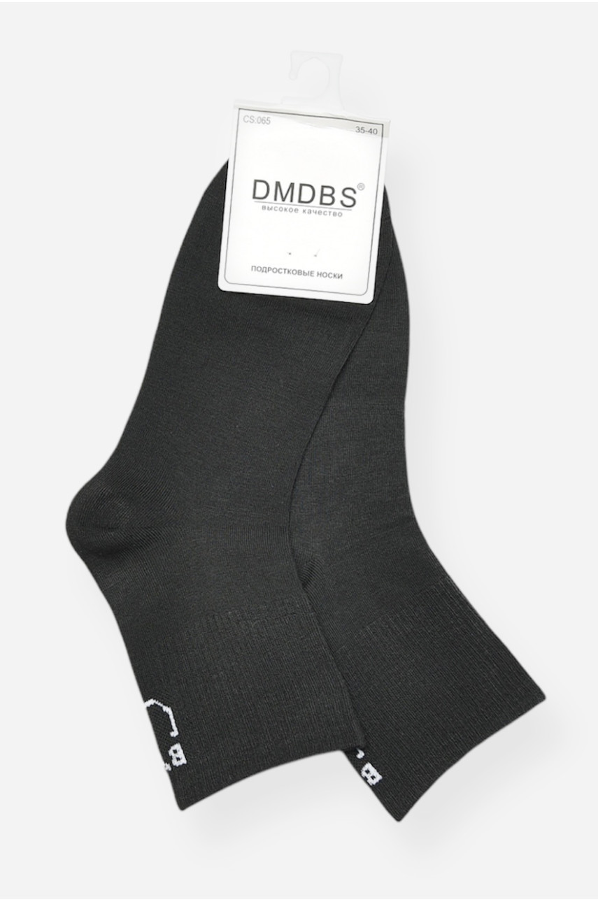 Носки подросток демисезонные черного цвета CS065 200912 Носки подросток демисезонные черного цвета CS065 200912