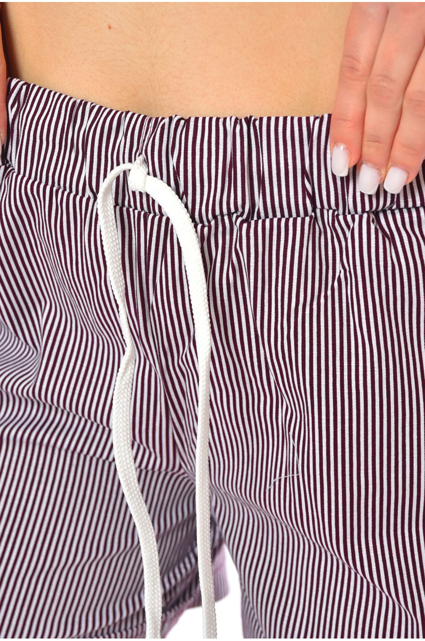 Шорты женские полубатальные тёмно-фиолетового цвета 1127 200926