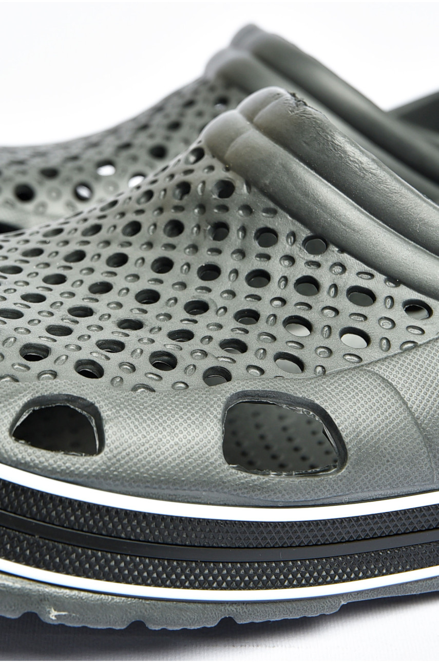 Кроксы мужские серого цвета верта М51 200938 Кроксы мужские серого цвета верта М51 200938