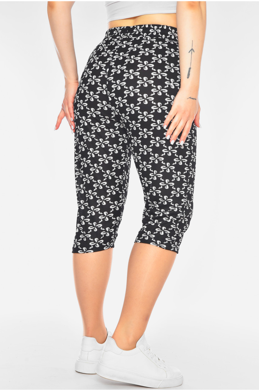 Бриджі жіночі напівбатальні чорного кольору А769 200947