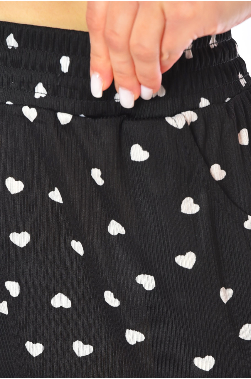 Штани жіночі напівбатальні чорного кольору А768 200977