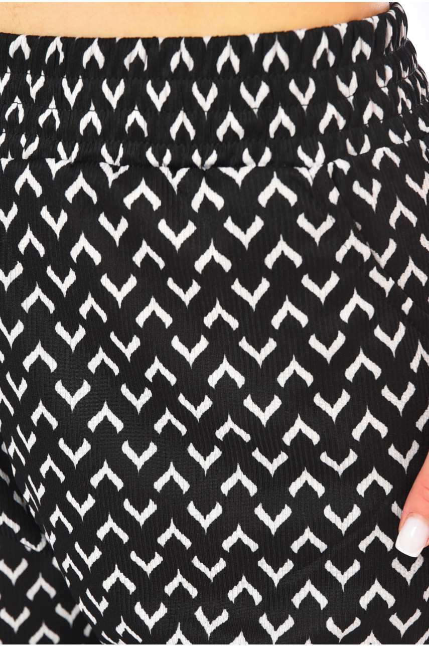 Штани жіночі напівбатальні чорного кольору А768 200979 Штани жіночі напівбатальні чорного кольору А768 200979