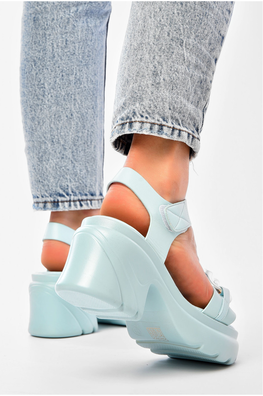 Босоножки женские голубого цвета а-5-2 201000 Босоножки женские голубого цвета а-5-2 201000