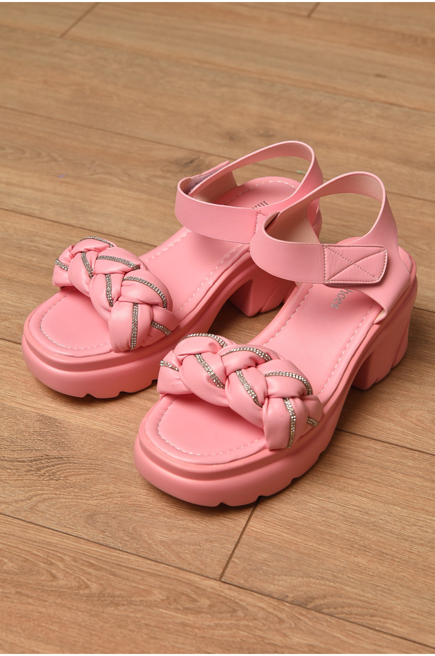 Босоножки женские розового цвета а-1-5 201002 Босоножки женские розового цвета а-1-5 201002