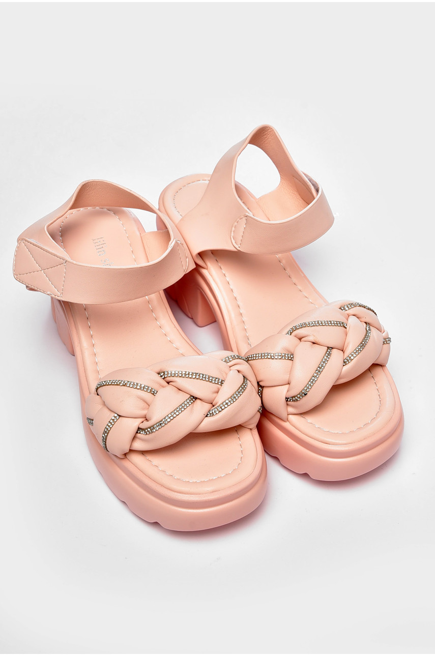 Босоножки женские светло-розового цвета а-1-5 201003
