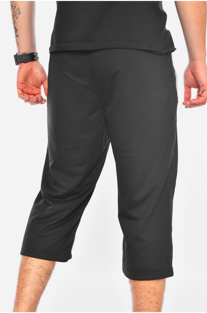 Бриджи мужские полубатальные черного цвета Y6701 201020 Бриджи мужские полубатальные черного цвета Y6701 201020