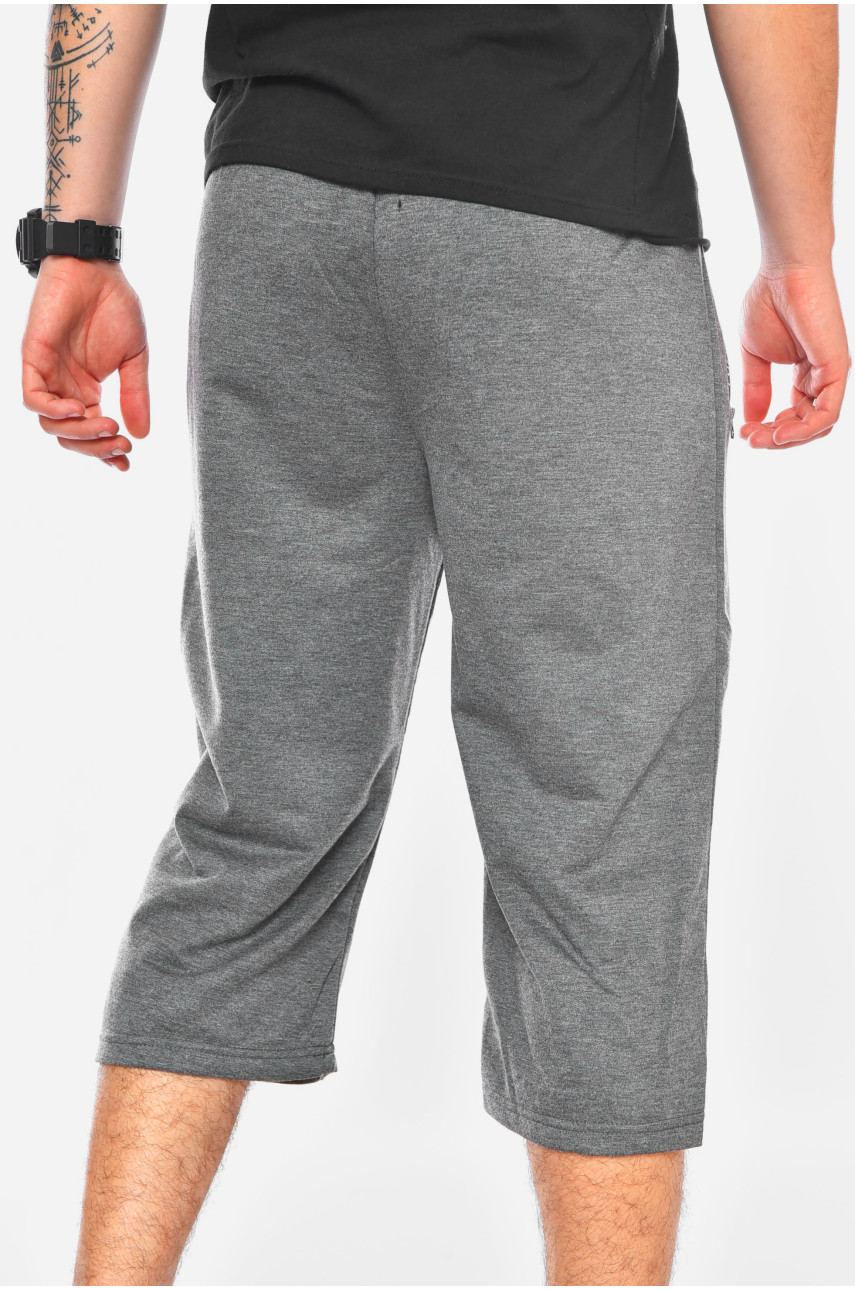 Бриджі чоловічі напівбатальні сірого кольору Y6701 201021 Бриджі чоловічі напівбатальні сірого кольору Y6701 201021