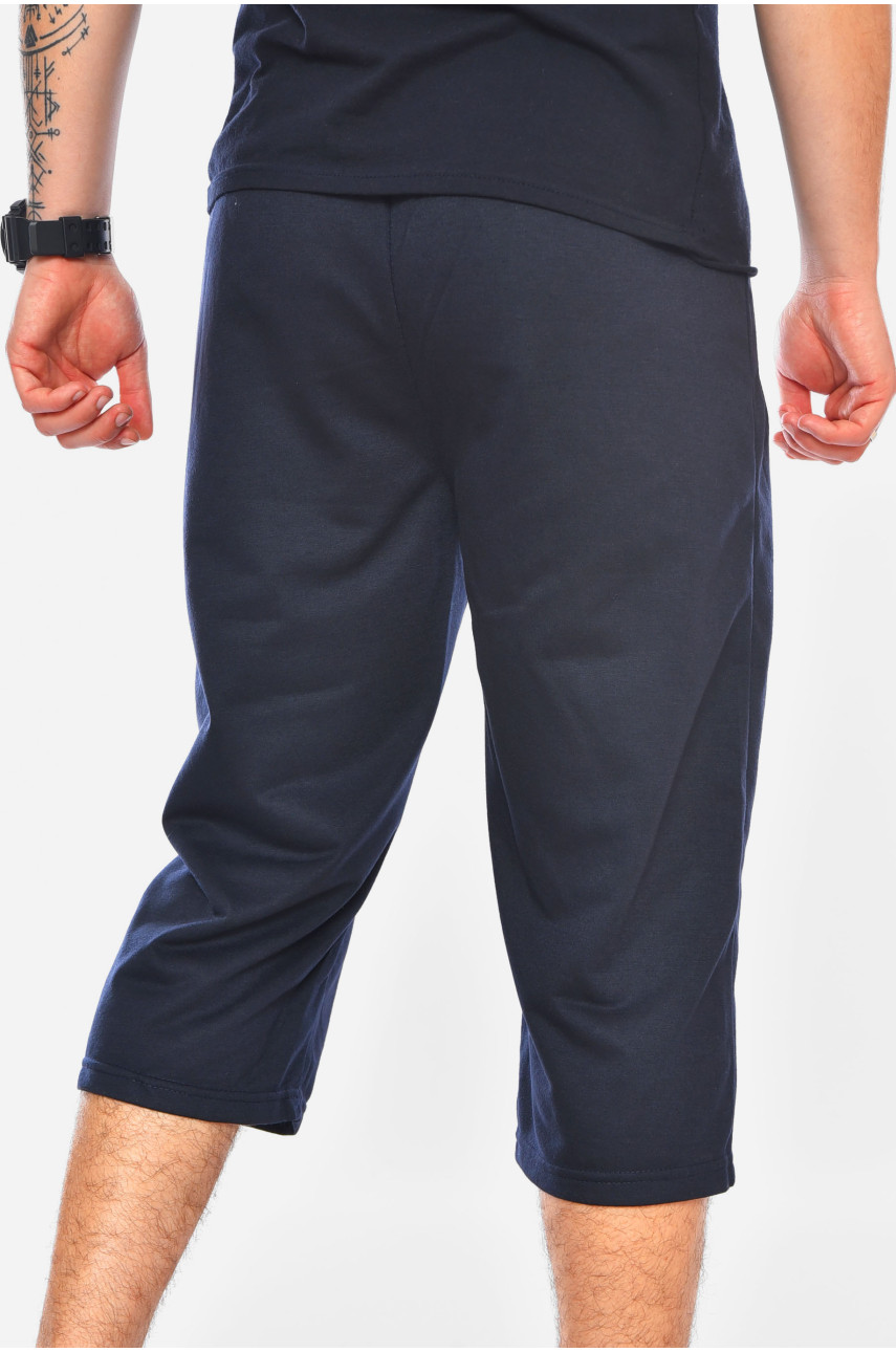 Бриджи мужские полубатальные тёмно-синего цвета Y6701 201022 Бриджи мужские полубатальные тёмно-синего цвета Y6701 201022