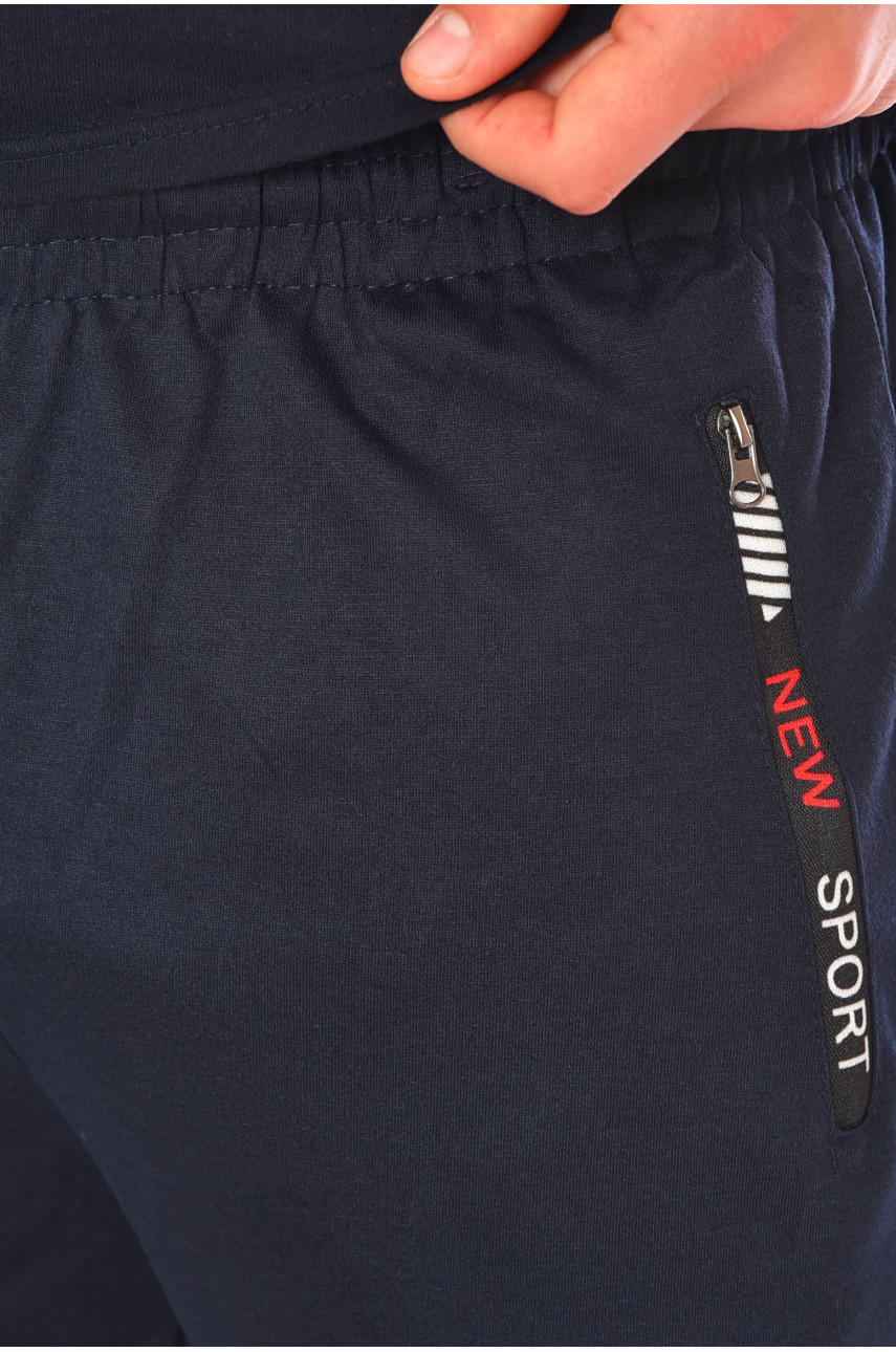 Бриджи мужские полубатальные тёмно-синего цвета Y6701 201022 Бриджи мужские полубатальные тёмно-синего цвета Y6701 201022