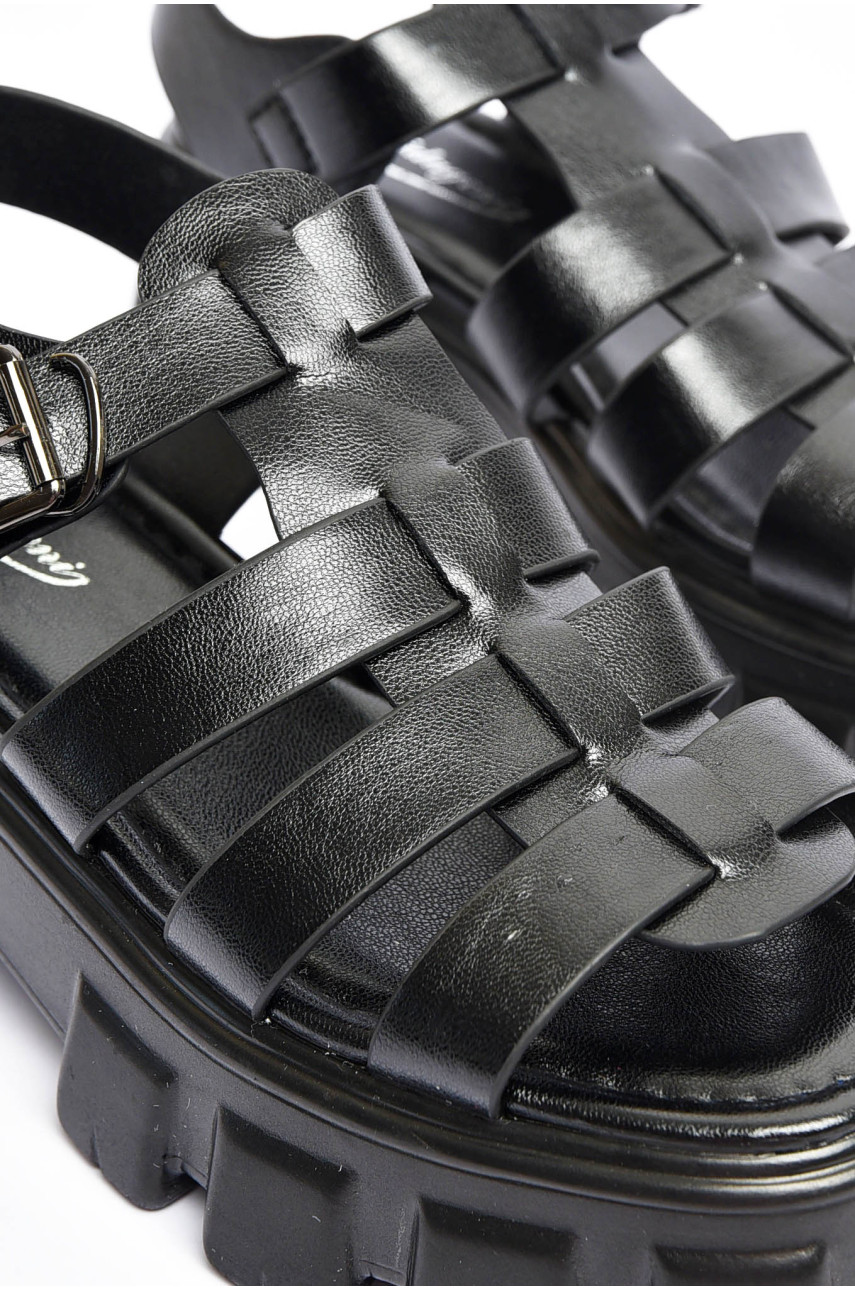 Босоножки женские черного цвета 9206-1 201035 Босоножки женские черного цвета 9206-1 201035