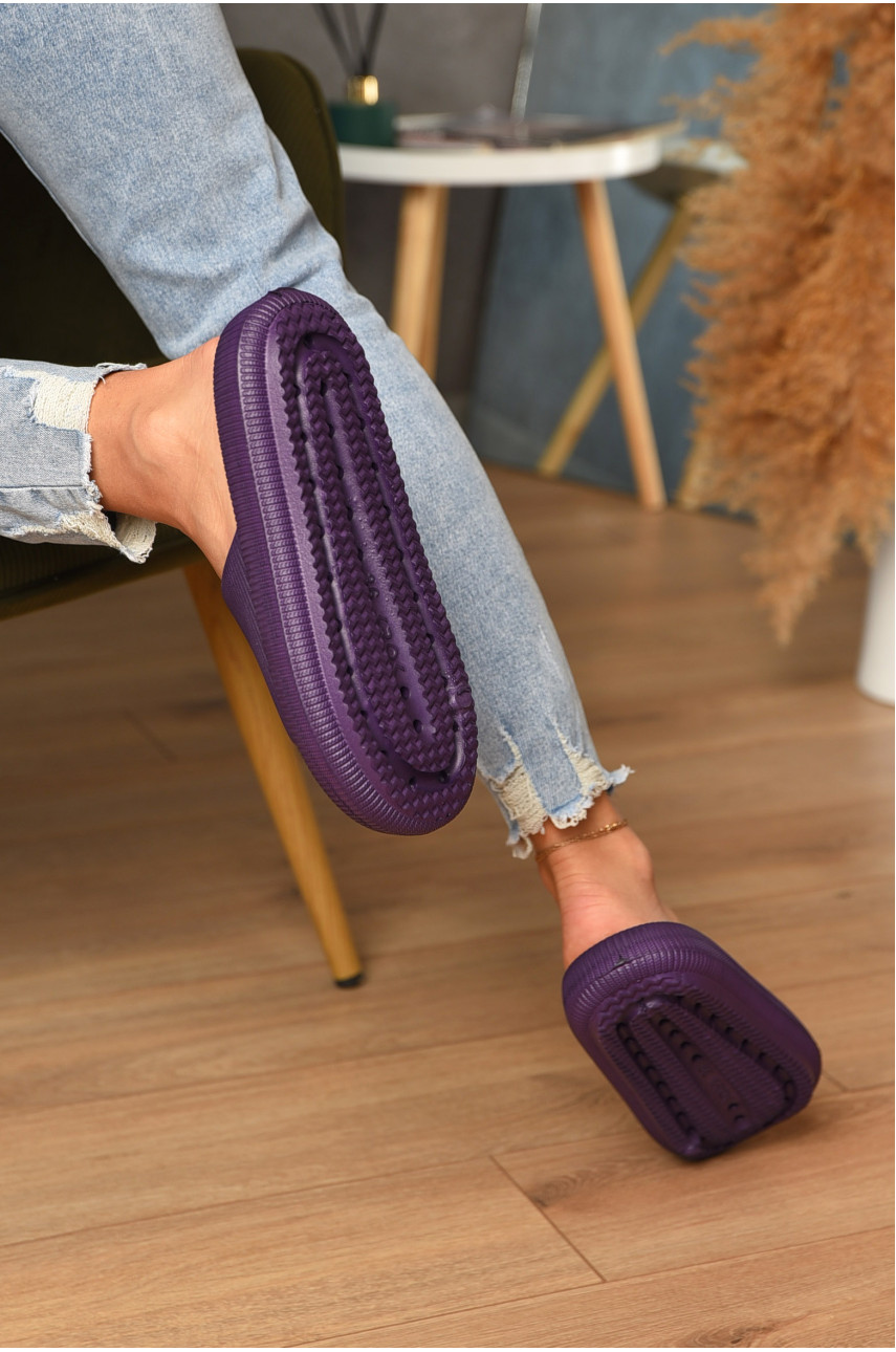 Шльопанці піна жіночі фіолетового кольору с-88 201042 Шльопанці піна жіночі фіолетового кольору с-88 201042