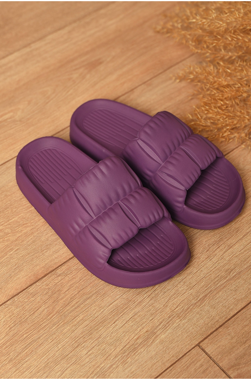 Шлепанцы пена женские сиреневого цвета С-95 201049