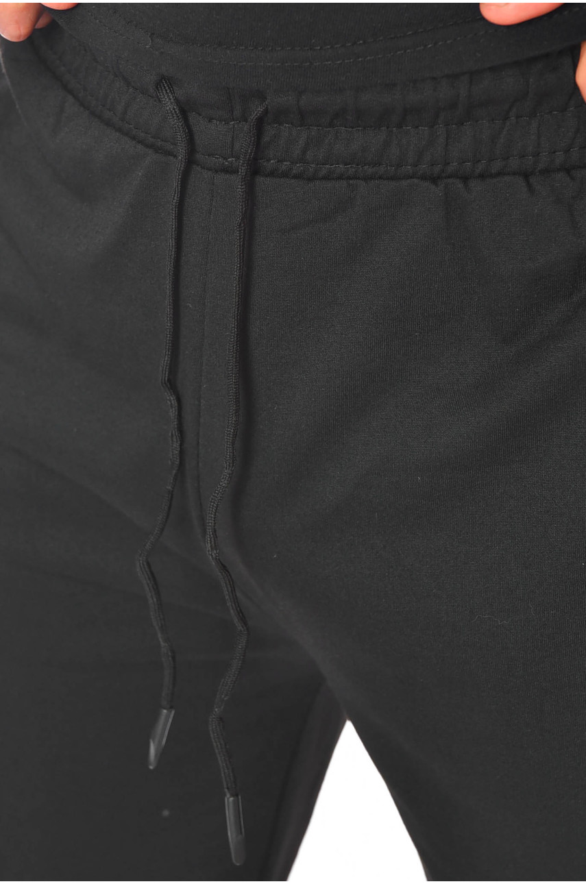 Спортивні чоловічі штани чорного кольору А787-7 201066 Спортивні чоловічі штани чорного кольору А787-7 201066