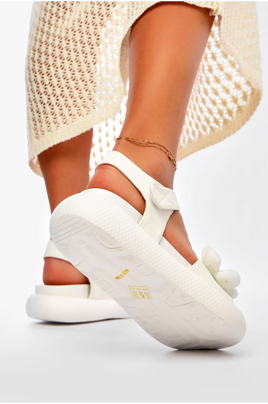 Босоножки женские белого цвета 33-6 201067