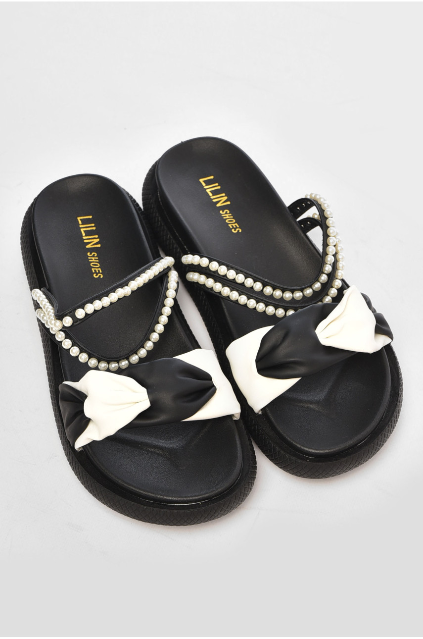 Шльопанці жіночі чорного кольору 30-1 201069