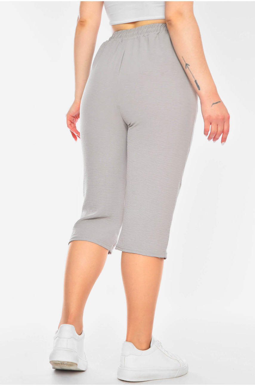 Бриджі жіночі напівбатальні сірого кольору 781 201079