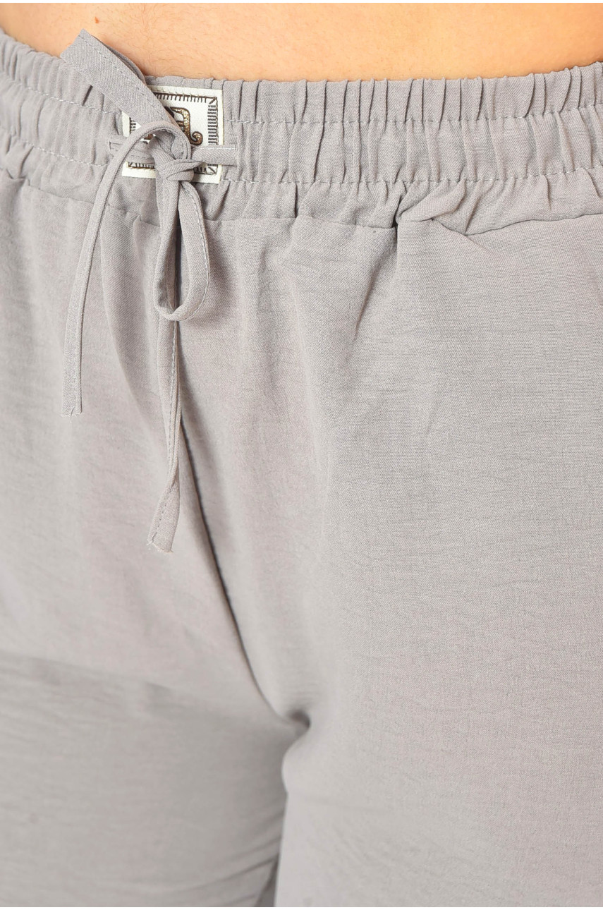 Бриджі жіночі напівбатальні сірого кольору 781 201079