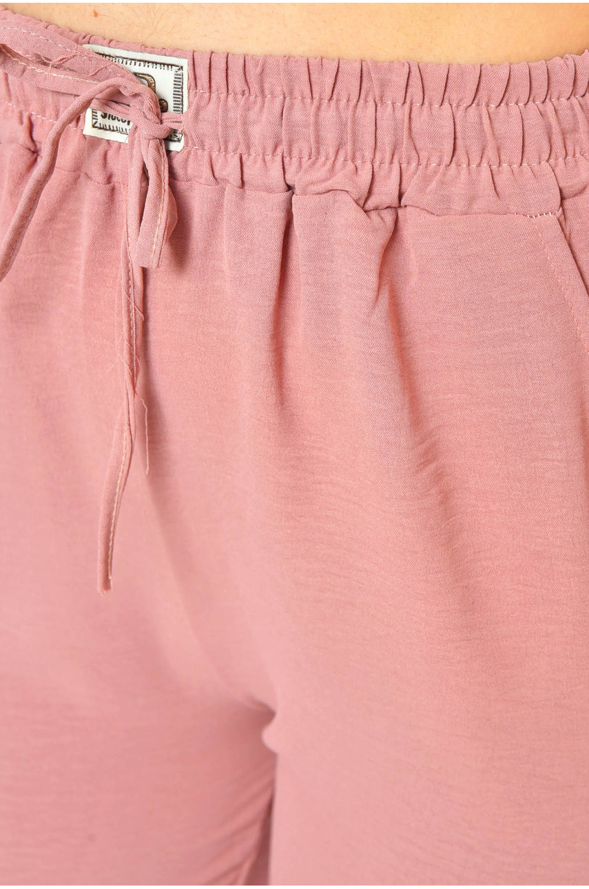 Бриджі жіночі напівбатальні рожевого кольору 781 201080