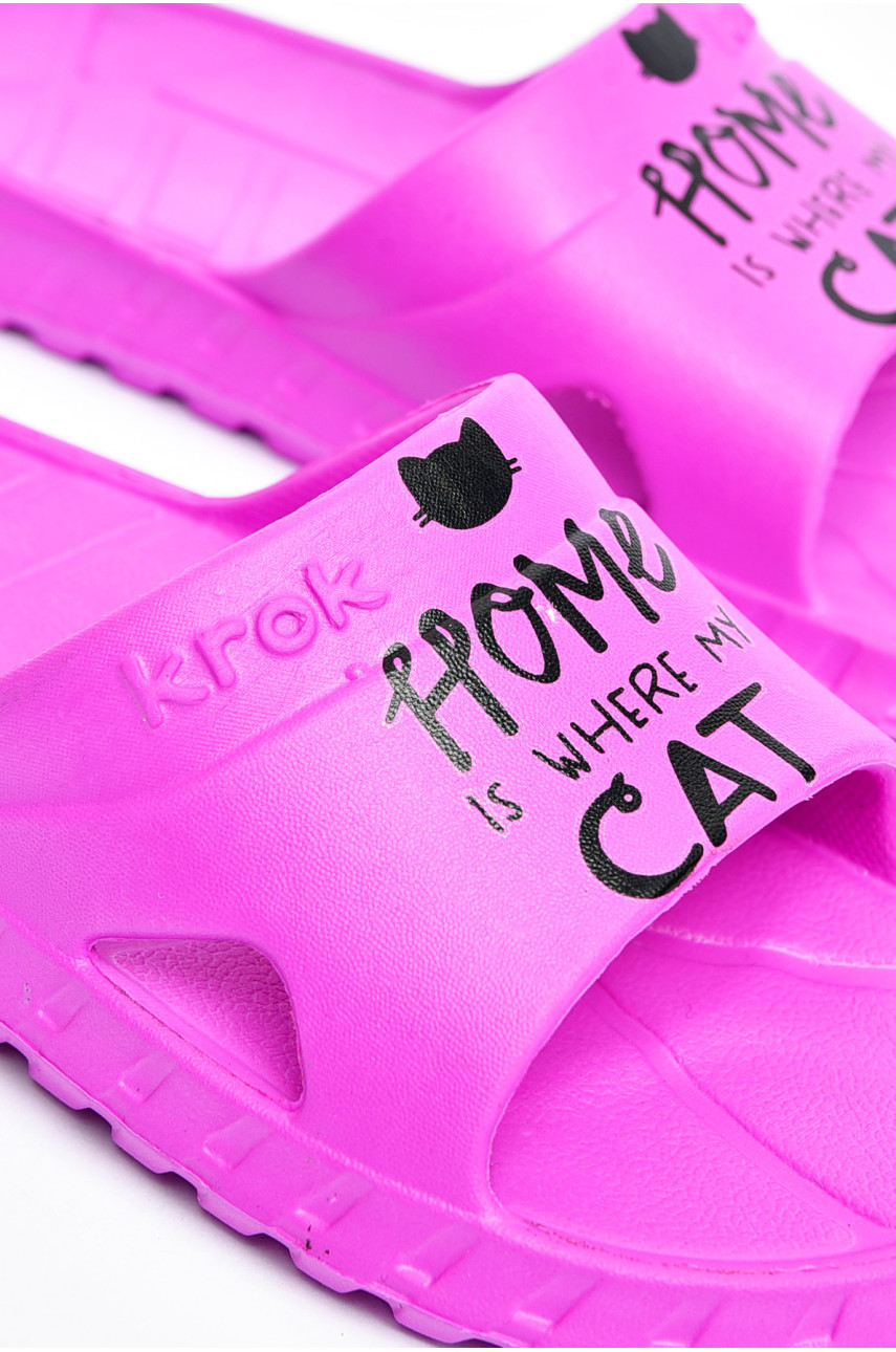 Шльопанці піна жіночі кольору фуксії С-74 201086
