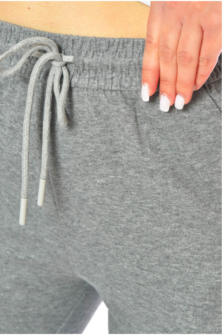 Спортивні штани жіночі напівбатальні сірого кольору 9649-1 201087 Спортивні штани жіночі напівбатальні сірого кольору 9649-1 201087