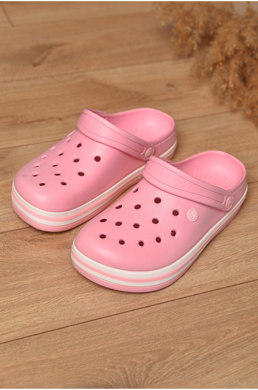 Кроксы женские розового цвета 418 201095 Кроксы женские розового цвета 418 201095