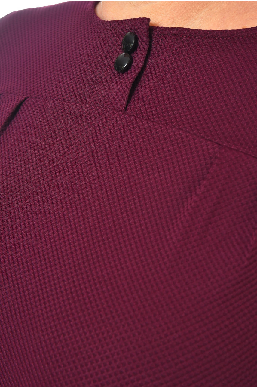 Платье женское батальное тёмно-фиолетового цвета 8134 201108 Платье женское батальное тёмно-фиолетового цвета 8134 201108