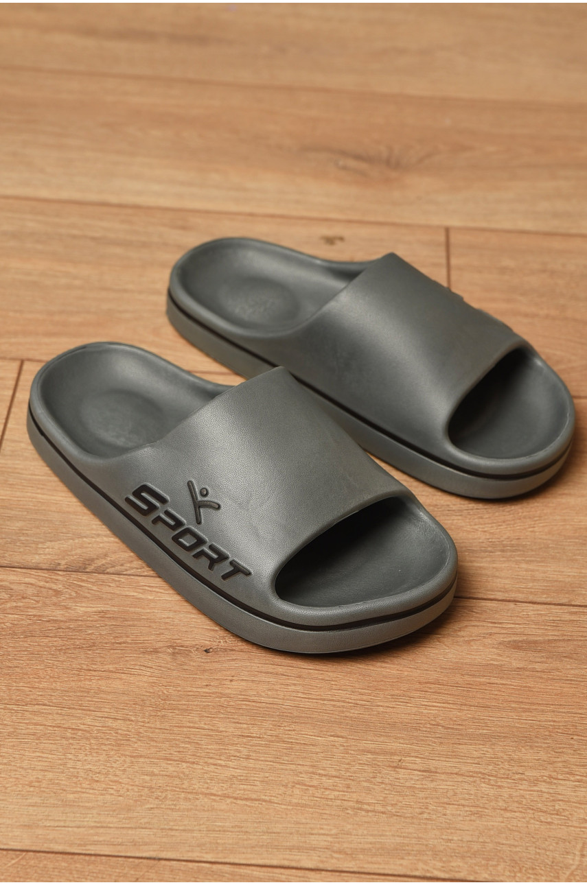 Шлепанцы пена женские темно-зеленого цвета 107 201110