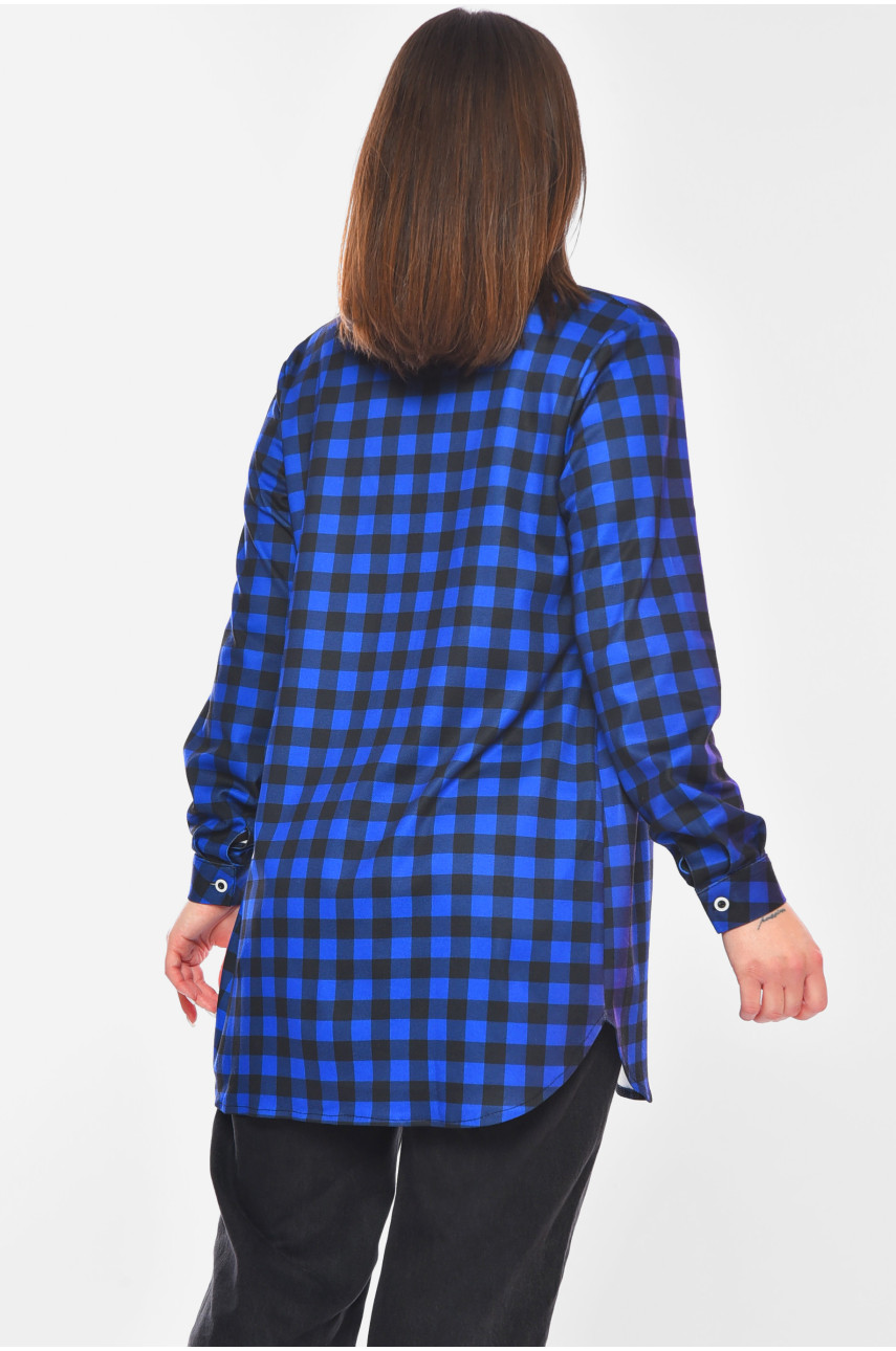 Сорочка жіноча напівбатальна синього кольору 8161 201118