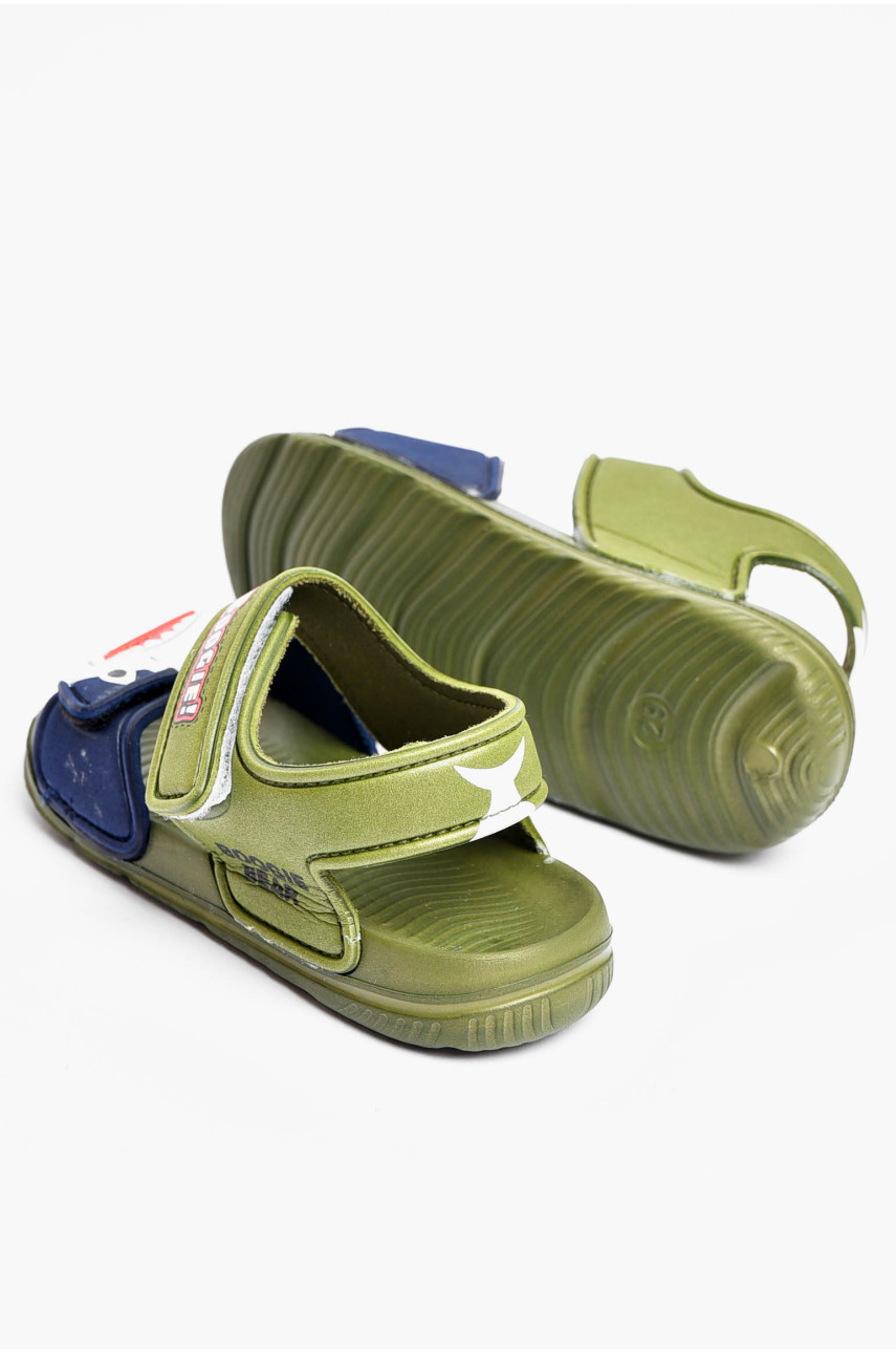 Сандали детские пена цвета хаки 8010-2 201149