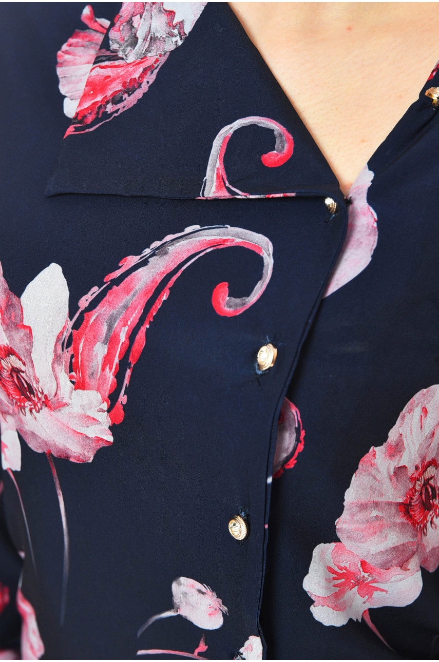 Блуза женская черного цвета с принтом 1012 201176 Блуза женская черного цвета с принтом 1012 201176