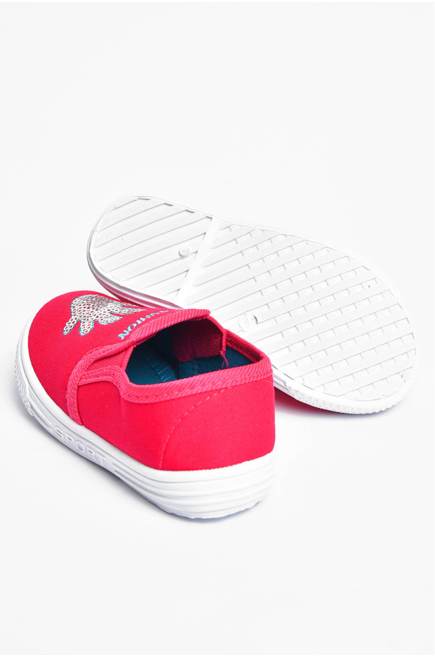 Мокасини дитячі для дівчинки рожевого кольору с23 201181
