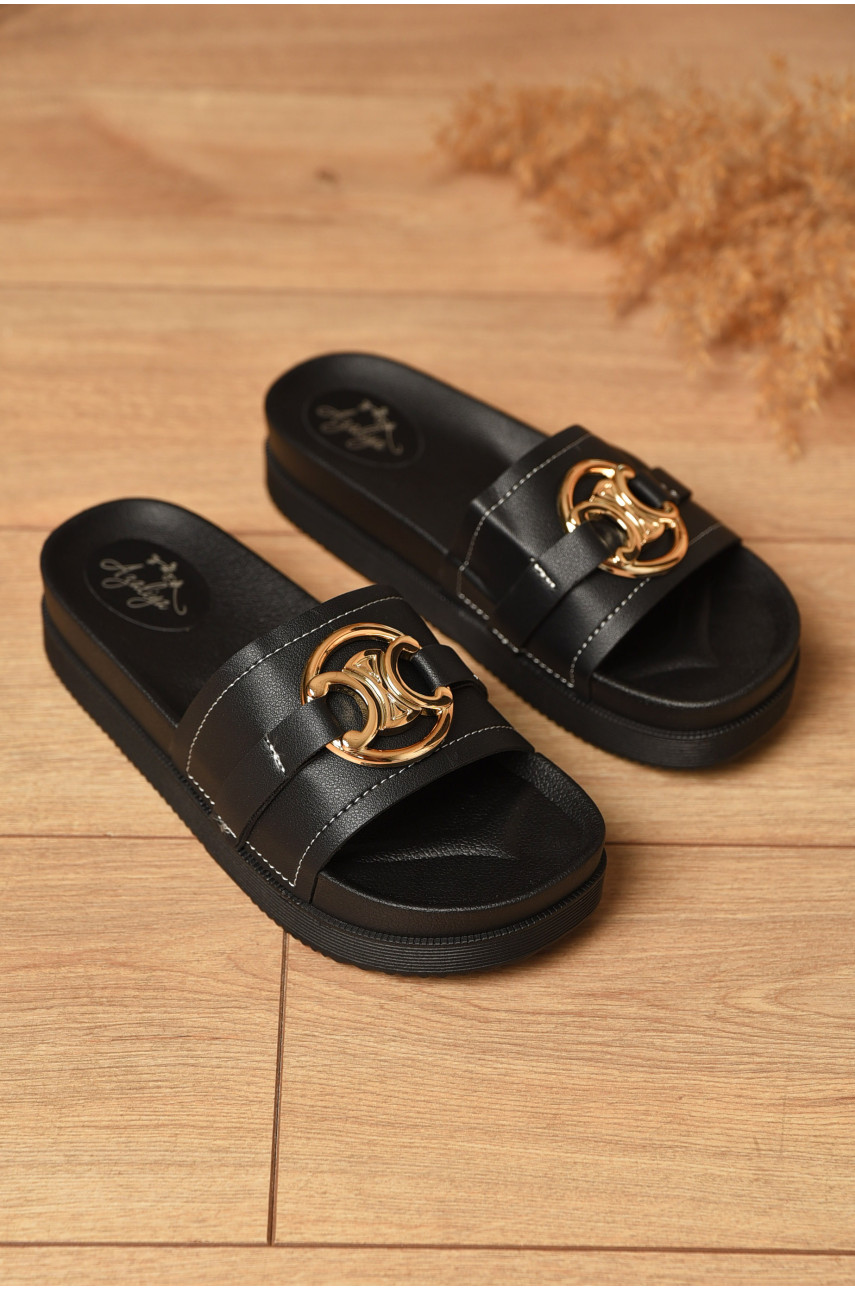 Шльопанці жіночі чорного кольору 2010-1 201186