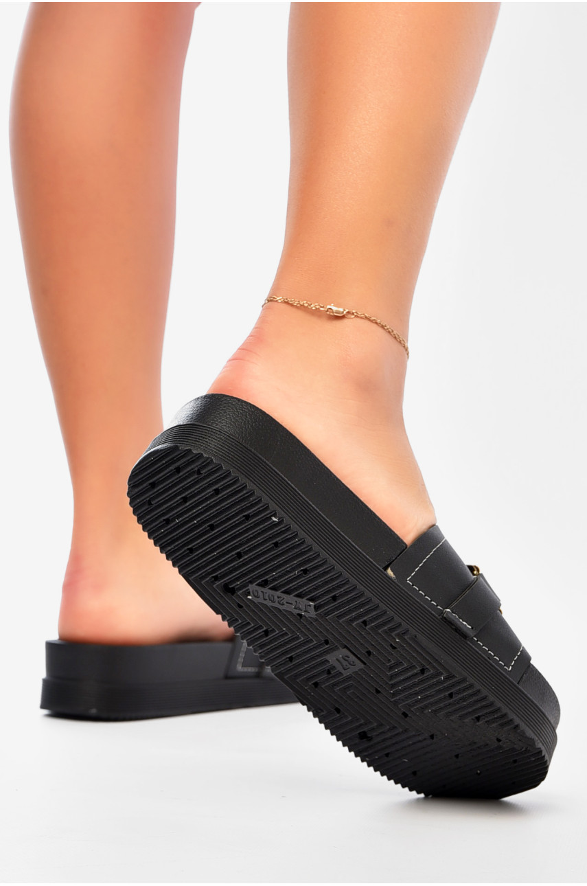 Шльопанці жіночі чорного кольору 2010-2 201190