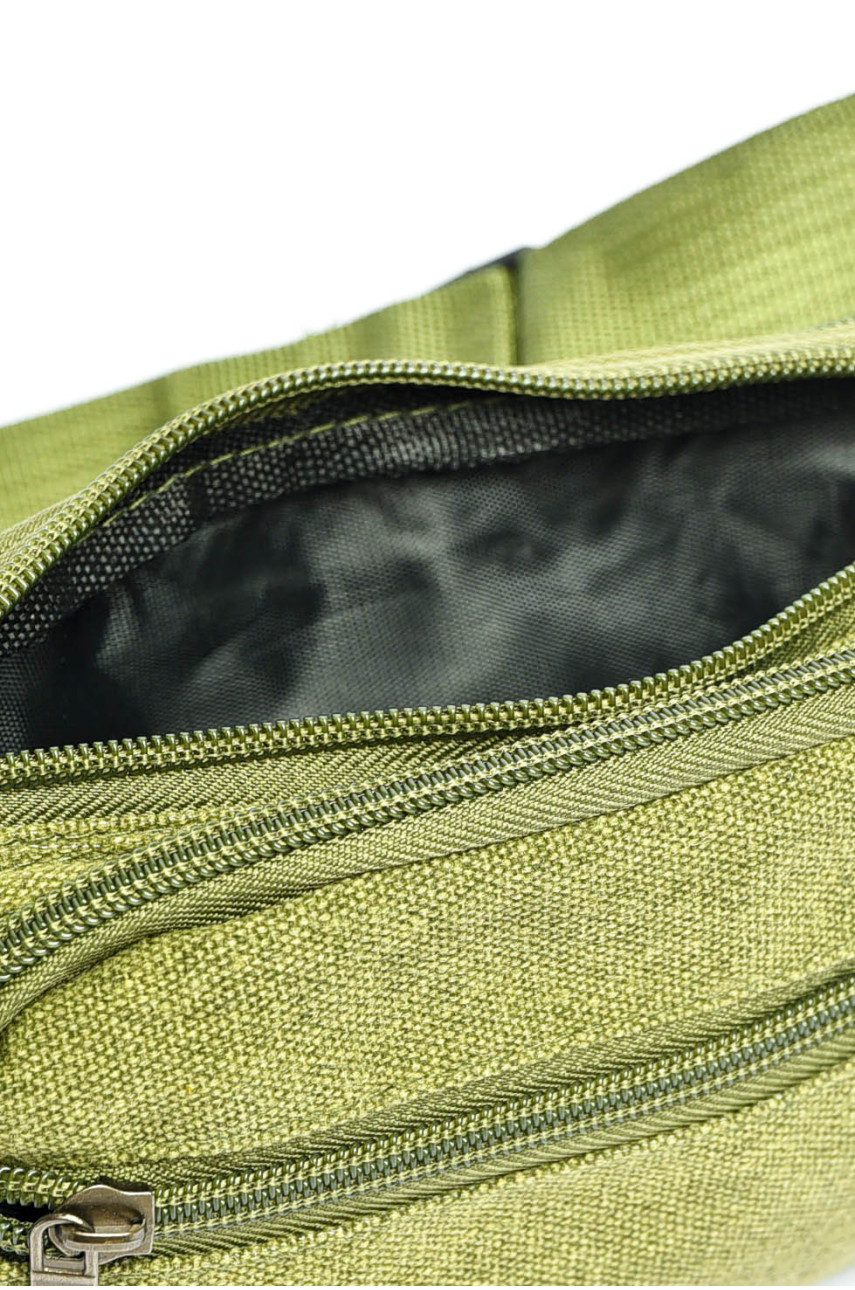 Бананка мужская текстильная зеленого цвета 9022 201211