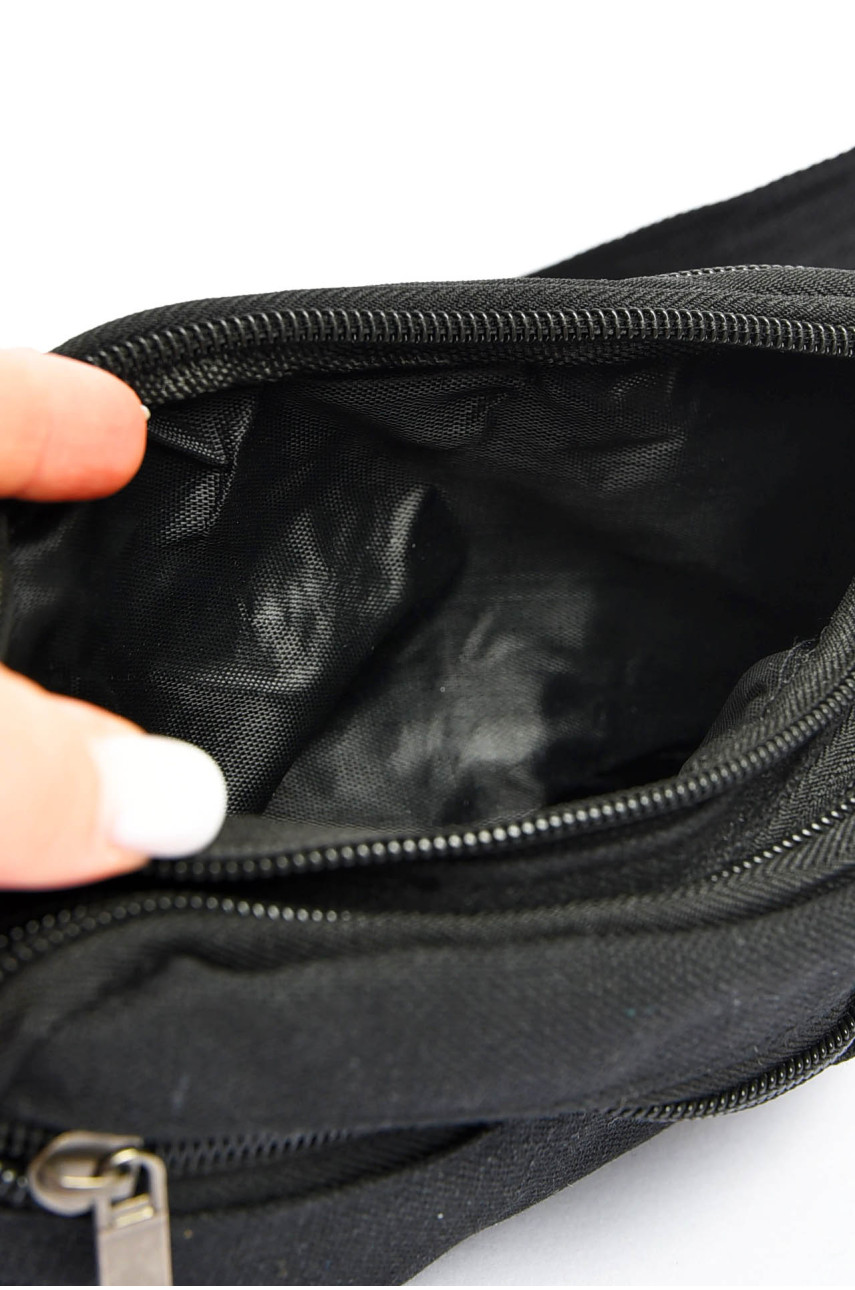 Бананка мужская текстильная черного цвета 9022 201212