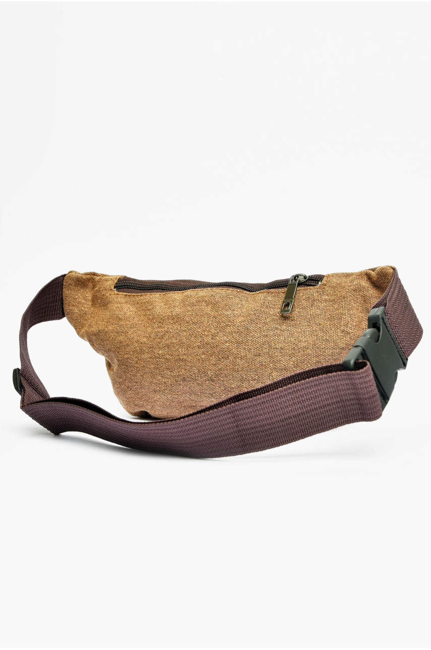 Бананка мужская текстильная коричневого цвета 9022 201213 Бананка мужская текстильная коричневого цвета 9022 201213