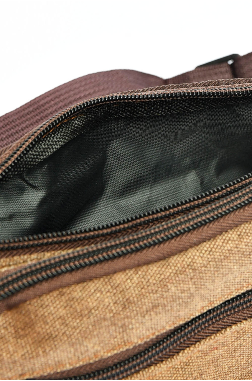 Бананка мужская текстильная коричневого цвета 9022 201213 Бананка мужская текстильная коричневого цвета 9022 201213