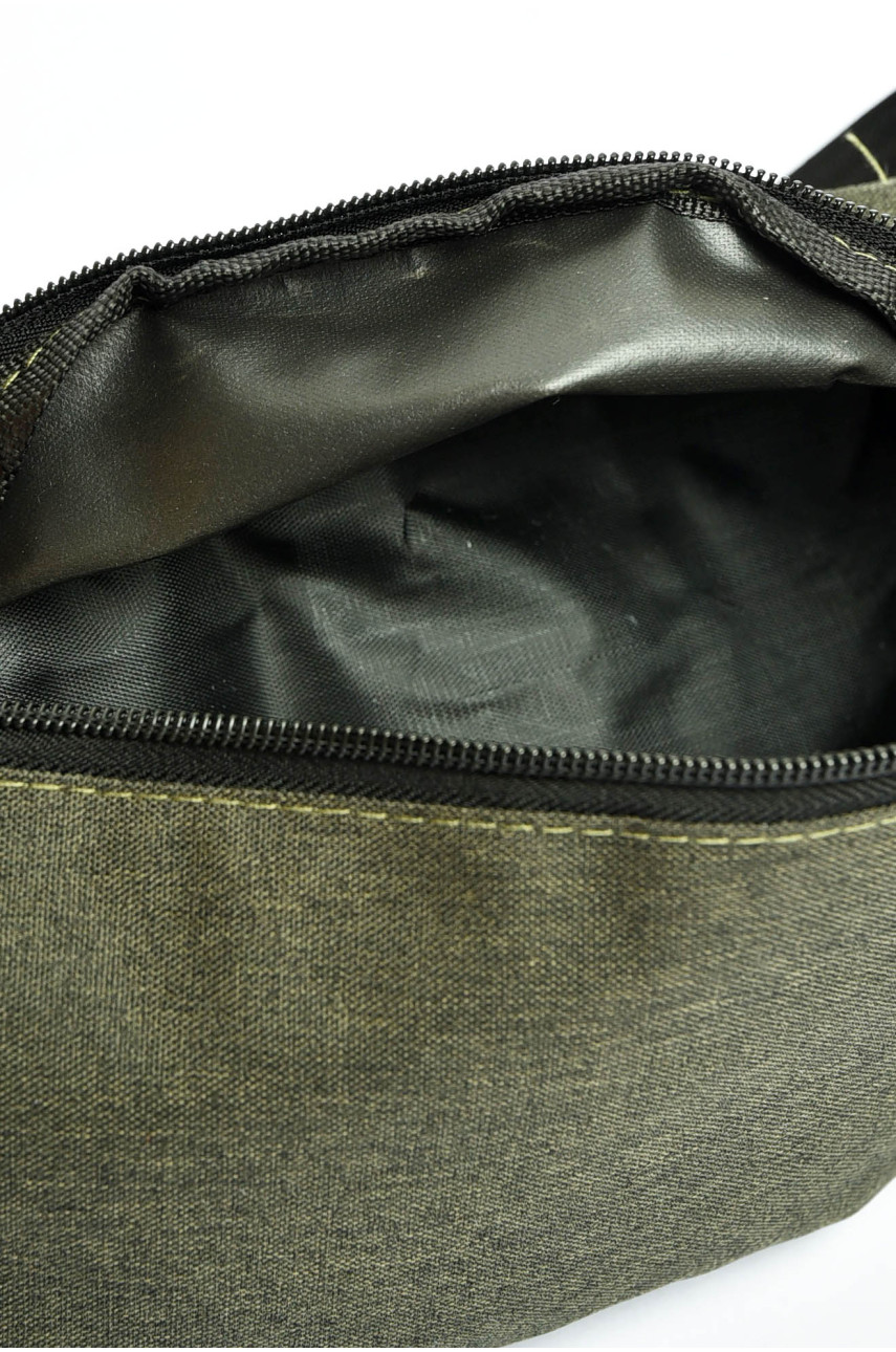 Бананка мужская текстильная тёмно-зеленого цвета 5033 201214 Бананка мужская текстильная тёмно-зеленого цвета 5033 201214